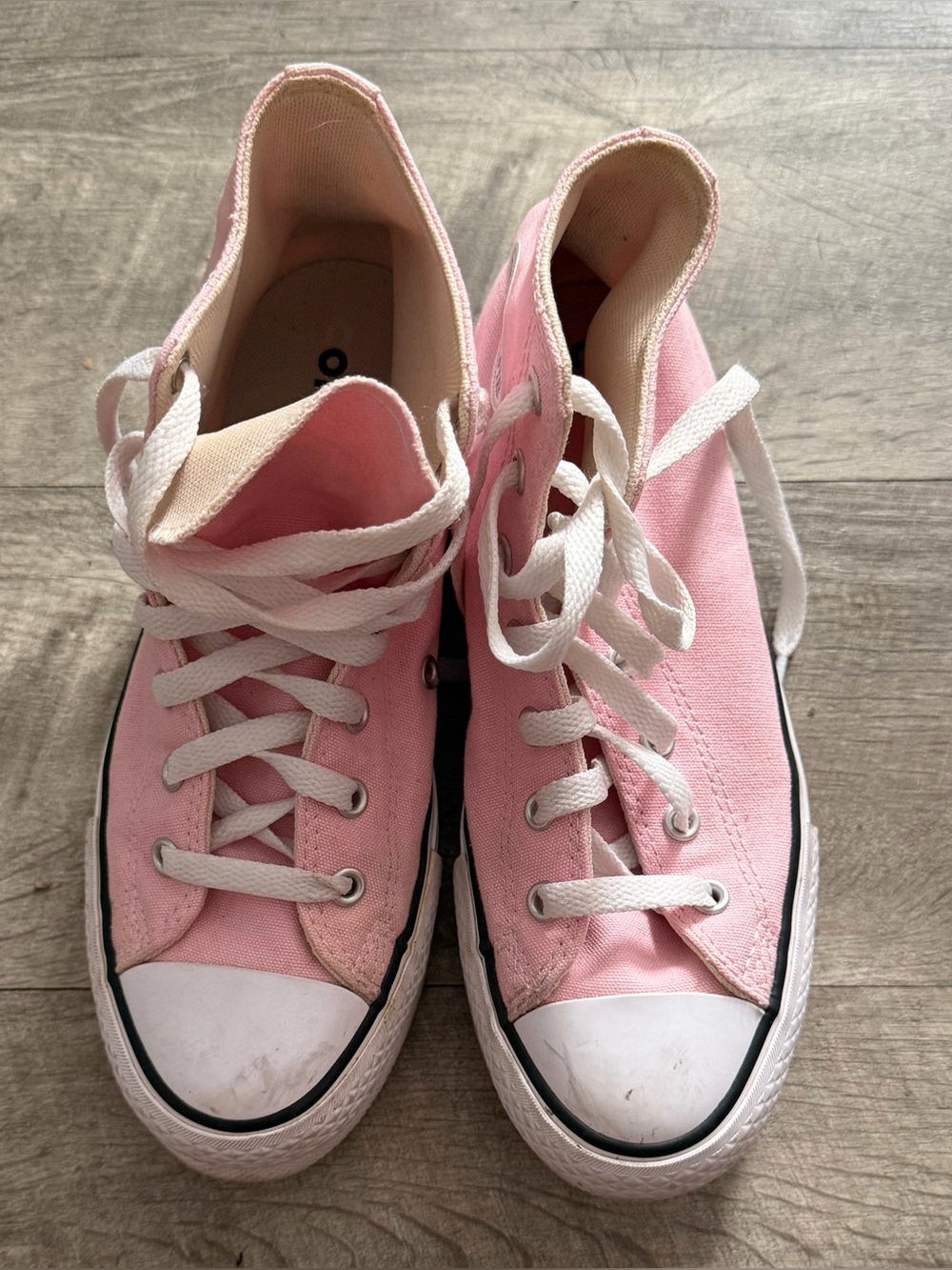 Converse Pink High-Top Lace-Up Canvas Boots